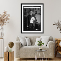 Rep. R.G. Fitzgerald with linen from Queen of Belgium, 1/15/25, Historic Reproduction