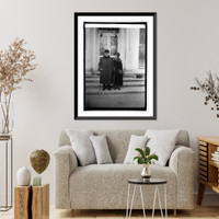 Rep. and Mrs. Thomas D. Schall of Minn. at White House, Washington, D.C., 1/21/25 - 2, Vintage Print