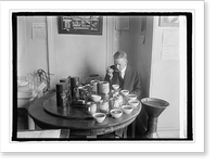 George F. Mitchell of Bu. of Chemistry of Ag. Dept. testing tea, 1/23/25, Historic Reproduction