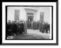 Historic Framed Print, Coolidge with Miss Vada Watson, the Kansas Wheat Girl, 1/29/25,  17-7/8" x 21-7/8"