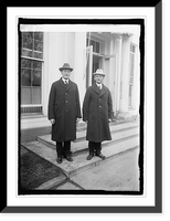 Historic Framed Print, Sec. Wilbur and Carl T. Vogelgesang, 2/9/25,  17-7/8" x 21-7/8"