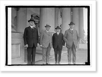 Reps. Geo. B. Churchill, H.J. Thayer, J.W. Martin, Jr., F.H. Foss of Mass., 2/26/25 Classic, Historic Reproduction
