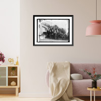 Historic Framed Print, Coolidge with Commission for observation of 200th ann. of birth of Geo. Washington, [2/1,  17-7/8" x 21-7/8"