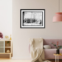 Historic Framed Print, Roxy" and "Gang" at Union Station,  3/6/25",  17-7/8" x 21-7/8"