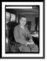 Historic Framed Print, Ira L. Letts, Asst. Attorney Gen., 3/27/25,  17-7/8" x 21-7/8"