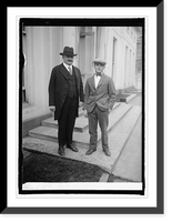 Historic Framed Print, Senator Norbeck & son Harold, 4/18/25,  17-7/8" x 21-7/8"