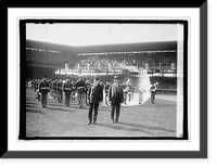 Historic Framed Print, Sec. Kellogg & Griffith, opening game, 4/22/25,  17-7/8" x 21-7/8"