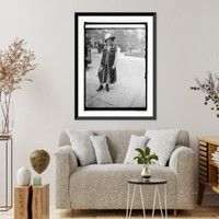 Historic Framed Print, Mrs. H.A. Colman, Pres. of League of American Penwomen, 4/25/25,  17-7/8" x 21-7/8"