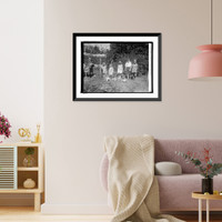 Historic Framed Print, Children of J.J. Davis & E.B. McLean, Easter Monday, 4/13/25,  17-7/8" x 21-7/8"