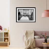 Historic Framed Print, Senor Gerardo Machado at Tomb of the Unknown Soldier, [Arlington, Virginia], 4/17/25,  17-7/8" x 21-7/8"