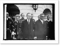Historic Framed Print, Coolidge and President Elect Machado, 4/15/25,  17-7/8" x 21-7/8"