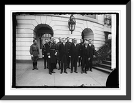 Historic Framed Print, Coolidge & President Elect Machado, 4/15/25,  17-7/8" x 21-7/8"