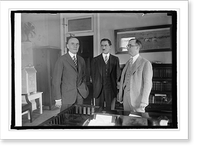 Sec. Jardine, Dr. W.W. Stockberger and N.A. Crawford, 5/7/25, Historic Reproduction