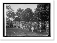 Historic Framed Print, Planting birch tree at Capitol, [Washington, D.C.], Dist. Fed. of Women's Clubs, 5/9/25,  17-7/8" x 21-7/8"