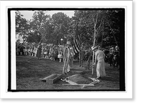 Historic Framed Print, Planting birch tree at Capitol, [Washington, D.C.], Dist. Fed. of Women's Clubs, [5/9/25 - 3,  17-7/8" x 21-7/8"