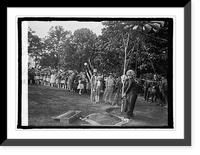 Historic Framed Print, Planting birch tree at Capitol, [Washington, D.C.], Dist. Fed. of Women's Clubs, [5/9/25 - 4,  17-7/8" x 21-7/8"