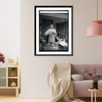 Historic Framed Print, D.A. (Tony) Bruno, shoemaker for many presidents & cabinet officers, [5/15/25],  17-7/8" x 21-7/8"