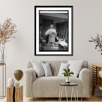 Historic Framed Print, D.A. (Tony) Bruno, shoemaker for many presidents & cabinet officers, [5/15/25],  17-7/8" x 21-7/8"