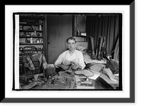 Historic Framed Print, D.A. (Tony) Bruno, shoemaker for many presidents & cabinet officers, 5/15/25,  17-7/8" x 21-7/8"