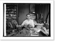 Historic Framed Print, D.A. (Tony) Bruno, shoemaker for many presidents & cabinet officers, 5/15/25,  17-7/8" x 21-7/8"