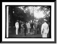 Historic Framed Print, White House [Washington, D.C.] garden party to wounded vets, 5/21/25 - 3,  17-7/8" x 21-7/8"