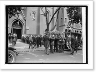 Historic Framed Print, Funeral of Commissioner James F. Oyster, 5/21/25,  17-7/8" x 21-7/8"