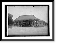 Historic Framed Print, Triangle Service Station,  17-7/8" x 21-7/8"