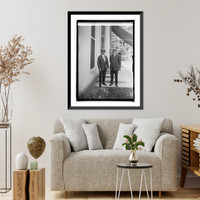 Historic Framed Print, Col. C.O. Sherrill & R.T.H. Halsey, 7/8/25,  17-7/8" x 21-7/8"