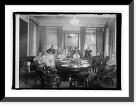 Historic Framed Print, First meeting of US-Belgian Debt Commissions, [8/10/25],  17-7/8" x 21-7/8"