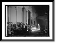 Historic Framed Print, Body of Wm. J. Bryan lying in state at New York Ave. Pres. Church, Navy Yard, [Washingto,  17-7/8" x 21-7/8"