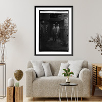 Historic Framed Print, Josephus Daniels at Bryan funeral at New York Ave. Pres. Church, [Navy Yard, [Washington,  17-7/8" x 21-7/8"
