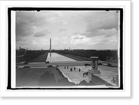 Monument from Lincoln Mem., Washington, D.C., 8/20/25 - 3, Historic Print