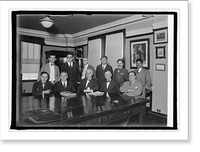 Historic Framed Print, Conference bet. American & Mexican Federations of Labor, 8/27/25,  17-7/8" x 21-7/8"