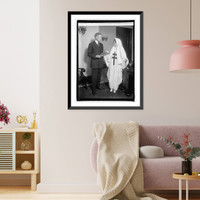 Historic Framed Print, Chas. G. Dawes & Elizabeth Frost, 12/8/25,  17-7/8" x 21-7/8"