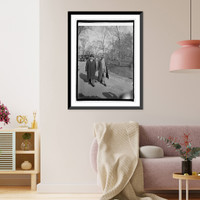 Historic Framed Print, Senators Curtis & J.T. Robinson, 12/8/25,  17-7/8" x 21-7/8"