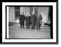 Historic Framed Print, R.B.N. Jewell, D.R. Richberg, D.B. Robertson & W.N. Doak, (Labor Del.), 1/7/26,  17-7/8" x 21-7/8"