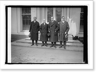 Historic Framed Print, R.B.N. Jewell, D.R. Richberg, D.B. Robertson & W.N. Doak, (Labor Del.), 1/7/26,  17-7/8" x 21-7/8"