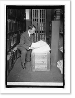 Historic Framed Print, Capt. D.W. Knox, U.S.N. with naval records of Confederacy, 2/1/26,  17-7/8" x 21-7/8"