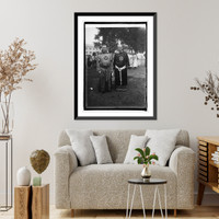 Historic Framed Print, H.W. Evans & C.H. McBrayer, 8/8/25,  17-7/8" x 21-7/8"