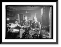 Sec. of Navy Wilbur & Capt. W.J. Cluverius, his new aide, 2/25/26, Vintage Print