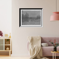 Historic Framed Print, New England country road, (the Ethan Allen farm), near Burlington, Vt.,  17-7/8" x 21-7/8"