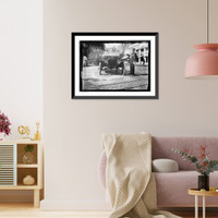 Herbert E. French in Ford stopped by traffic cop, Antique Print
