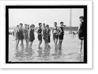 Historic Framed Print, Bathing Beach, [Wash., D.C.],  17-7/8" x 21-7/8"