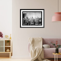 Historic Framed Print, John Fitzpatrick testifying before Senate committee investigating steel strike, 7/25/19,  17-7/8" x 21-7/8"