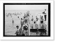 Walter Reed outing, Chesapeake Beach, Maryland, July 1919, Antique Print