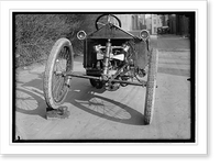 Historic Framed Print, [Automobile engine],  17-7/8" x 21-7/8"