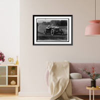 Historic Framed Print, Auto races, Bennings, Md. [i.e., Washington, D.C.], 1915 - 11,  17-7/8" x 21-7/8"