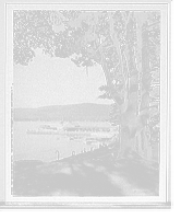 Historic Framed Print, Fort William Henry Hotel, the old pine and the steamer landing, Lake George, N.Y.,  17-7/8" x 21-7/8"