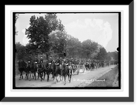 Historic Framed Print, Military funeral, Lt. Hazelhurst, 1912,  17-7/8" x 21-7/8"