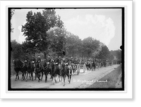 Historic Framed Print, Military funeral, Lt. Hazelhurst, 1912,  17-7/8" x 21-7/8"